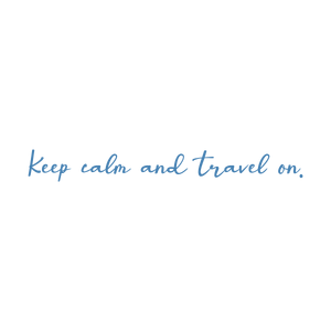 keep calm and travel on quote SVG PNG design with an uplifting message