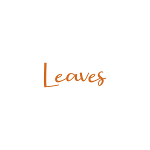 leaves quote SVG PNG design with black and orange floral elements