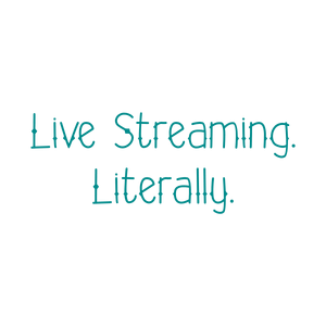 live streaming literallyuqrhrefi214 quote SVG PNG design with bold lettering