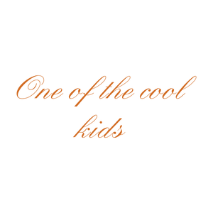 one of the cool kids quote SVG PNG design with bold lettering, an uplifting message