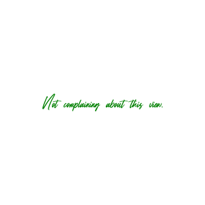 not complaining about this view quote SVG PNG design with an uplifting message