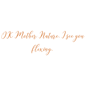 ok mother nature i see you flexing quote SVG PNG design with hand-drawn style, an uplifting message