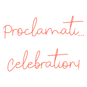 proclamation celebration quote SVG PNG design with bold lettering