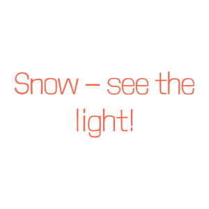 snow see the light quote SVG PNG design with bold lettering, an uplifting message