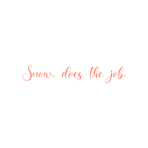 snow does the job quote SVG PNG design with an uplifting message