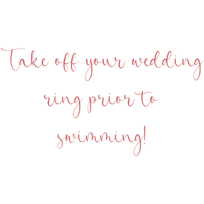 take off your wedding ring prior to swimming quote SVG PNG design with hand-drawn style