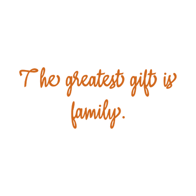 the greatest gift is family quote SVG PNG design with hand-drawn style