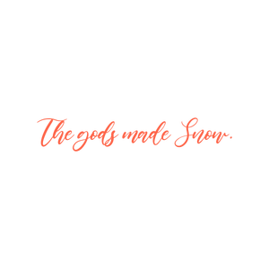 the gods made snow quote SVG PNG design