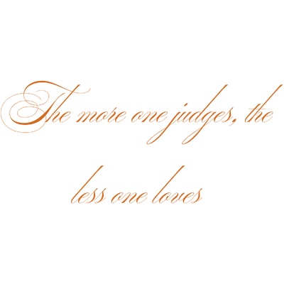 the more one judges less loves quote SVG PNG design