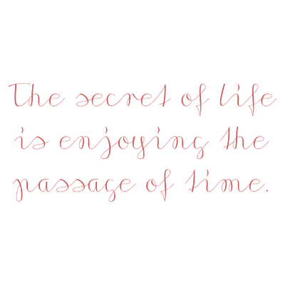 the secret of life is enjoying passage time quote SVG PNG design