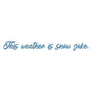this weather is snow joke quote SVG PNG design