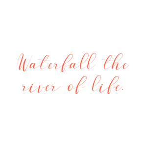 waterfall the river of life quote SVG PNG design