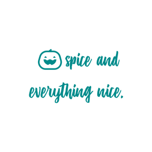 spice and everything nice quote SVG PNG design with hand-drawn style, bold lettering
