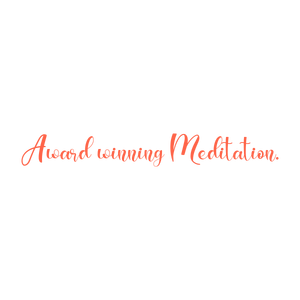 award winning meditation quote SVG PNG design with bold lettering, an uplifting message