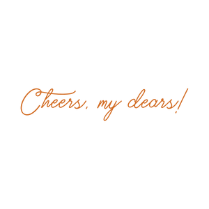 cheers my dears quote SVG PNG design