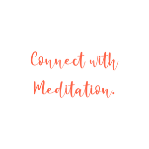 connect with meditation quote SVG PNG design