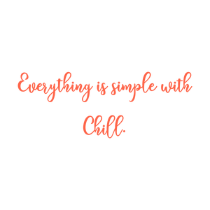 everything is simple with chill quote SVG PNG design with an uplifting message
