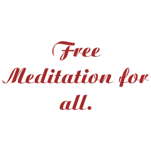 free meditation for all quote SVG PNG design with bold lettering