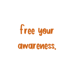 free your awareness quote SVG PNG design with hand-drawn style, bold lettering, an uplifting message