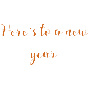 here's to a new year quote SVG PNG design