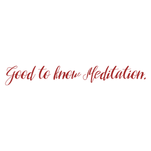 good to know meditation quote SVG PNG design with bold lettering, an uplifting message