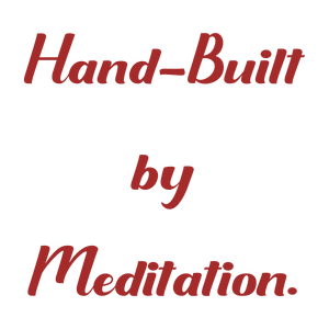 hand built by meditation quote SVG PNG design with bold lettering