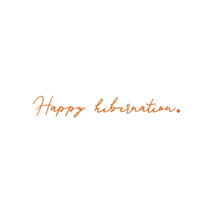 happy hibernation quote SVG PNG design with bold lettering
