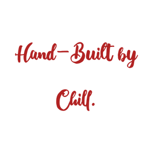hand built by chill quote SVG PNG design with hand-drawn style, bold lettering
