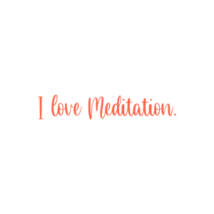 i love meditation quote SVG PNG design with bold lettering, an uplifting message
