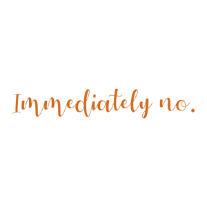 immediately no quote SVG PNG design with bold lettering