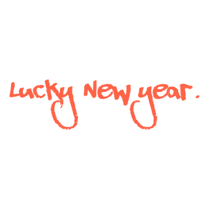 lucky new year quote SVG PNG design