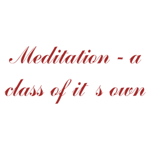 meditation a class of it's own quote SVG PNG design