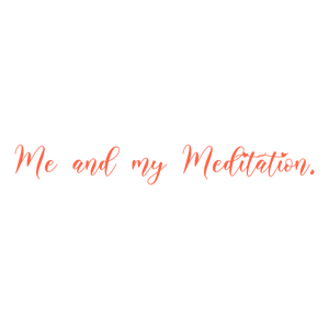 me and my meditation quote SVG PNG design