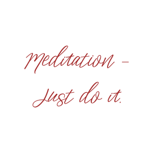 meditation just do it quote SVG PNG design with hand-drawn style