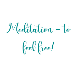 meditation to feel free quote SVG PNG design with an uplifting message