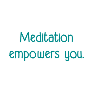 meditation empowers you quote SVG PNG design