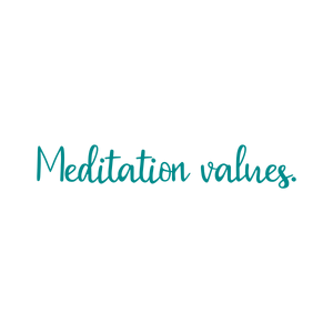 meditation values quote SVG PNG design with hand-drawn style