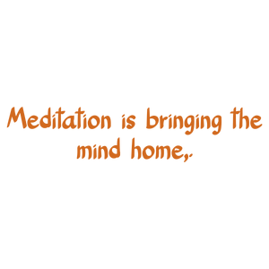 meditation is bringing the mind home quote SVG PNG design with hand-drawn style