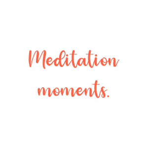 meditation moments quote SVG PNG design with bold lettering