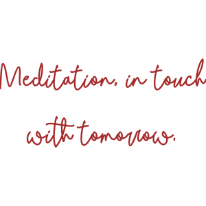 meditation in touch with tomorrow quote SVG PNG design