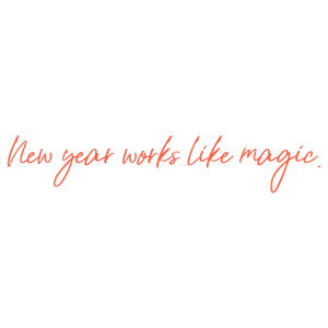 new year works like magic quote SVG PNG design