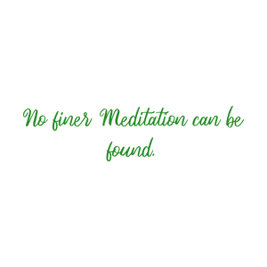 no finer meditation can be found quote SVG PNG design with bold lettering