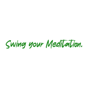 swing your meditation quote SVG PNG design with bold lettering, an uplifting message