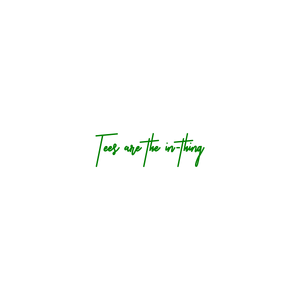 tees are the in thing quote SVG PNG design with bold lettering