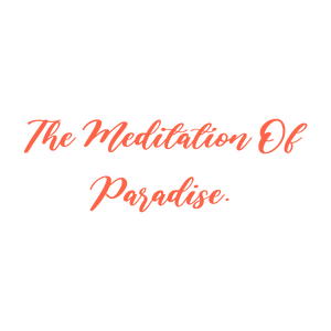 the meditation of paradise quote SVG PNG design with bold lettering