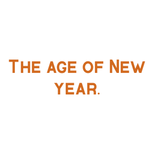 the age of new year quote SVG PNG design with bold lettering