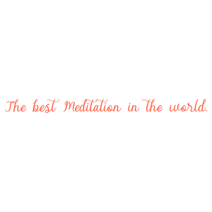 the best meditation in world quote SVG PNG design with bold lettering