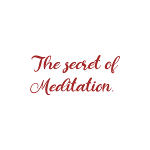 the secret of meditation quote SVG PNG design