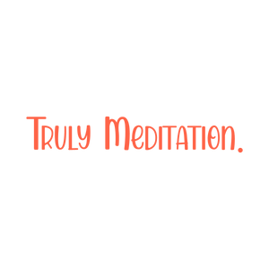 truly meditation quote SVG PNG design with bold lettering