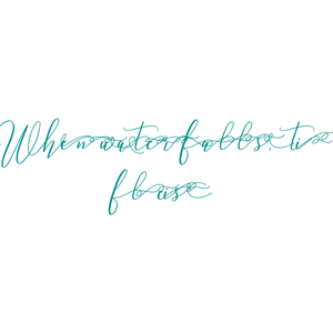 when water falls it flies quote SVG PNG design